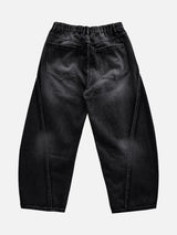 Ete Diagonal Curve Denim Pants 2C