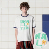 LOGO RINGER T SHIRT / WHITE
