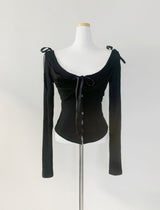 Furreni Lace Strap Top (Black)