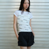 ドレープバンドチューブトップ White