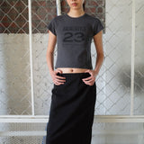 Hot Slit Maxi Skirt Black