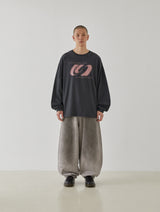 Halftone Logo Long Sleeve (Charcoal)
