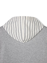 コントラストフードストリングTシャツ