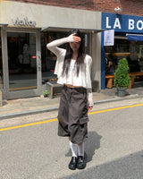Big cargo bermuda pants
