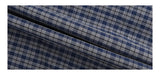 Navy Grid Checkered Long Sleeve Shirt