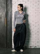SLIM COLLAR L/S (BLUE)