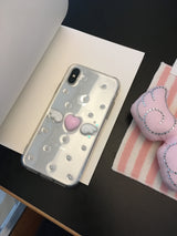 [MADE] dot angel resin case (heart-pink & wings-white)