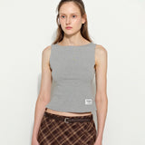 Essential Boat-Neck Grey