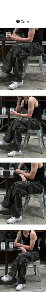 [Unisex] Camouflage cargo pants