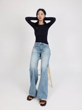 SOFT BLUE LINE WIDE DENIM code 26212