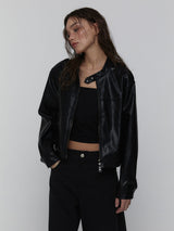 Leather Biker Jacket_Black