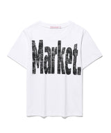 Crack Market Logo Tee White (KIB6MFT513A)