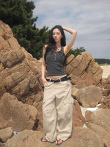 Haeran Two-Buckle Big Cargo Pocket Wide Pants