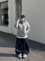 Eco Lightweight Hooded Puffer Jacket (4 Colors)
