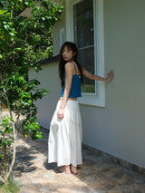 Deep V-neck Sleeveless (Blue)