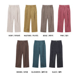 LMN クボワンタックコーデュロイワイドパンツ (7 colors)