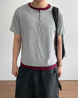 クロレイヤードバックル半袖T