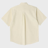 スカイブルーCパッチイエローオックスフォードショートスリーブシャツ [Unisex]