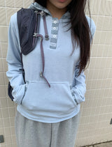 Lanno Stripe Color Matching Hoodie