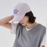 TMV Lettering Ball Cap / Washing Lilac