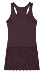レース スリーブレス [BURGUNDY]