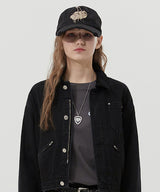 CORDUROY COLLAR WORK JACKET [BLACK]