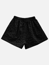 Zan Flower Embossed Short Pants (5c)
