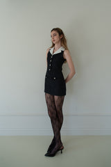 [Seow] Glow Tweed Mini Dress