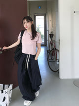 デイリークロップ半袖Tシャツ (10c)