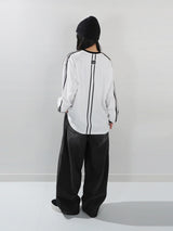 (UNISEX) ピンタックワイドデニムパンツ