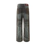 【Keshi】NEVADA BLAZING WASHED BAGGY DENIM JEANS 