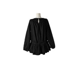 Blon Shirring Mini Blouse One Piece