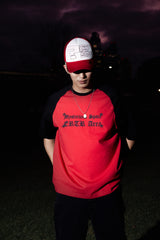 Raglan 1/2 T-Shirt Red/Black