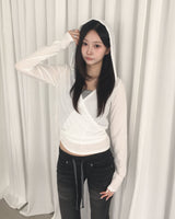 バンディングローデニムブーツカットパンツ