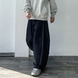 Linear Stitch Wide Denim