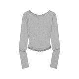 サニアレースVネック長袖Tシャツ (3Color)