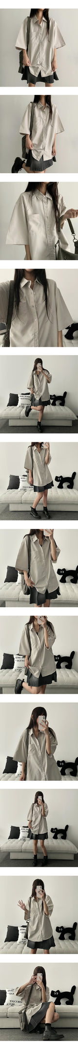 Deltcold Overfit Short-Sleeved Shirt