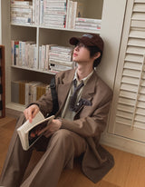 Tony Adjust Long Wide Slacks Blazer Set