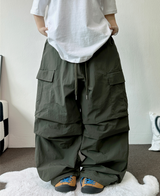 PARACHUTE NYLON WIDE PANTS