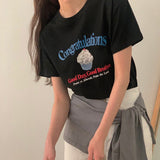 カップケーキ半袖Tシャツ