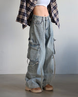 cargo strap jogger & wide jeans