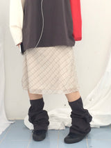 Number-printed color long sleeve