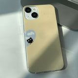 Black_Sand Heart Somecat Couple Phone Case