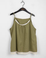 Soopul vintage layered lace strap tank top sleeveless