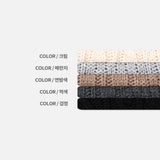 LMN セントフィッシャーマンオーバーサイズフィットケーブルラウンドニット (5 colors)