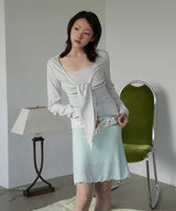Mint Streched Midi Skirt (2sizes)