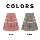 シャレルティアードスカート (Red)