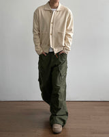Milt Crop Knit Zip-Up