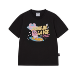 25SS ウーマンサーフィンオパンチュウサギスタンダード半袖Tシャツ ブラック