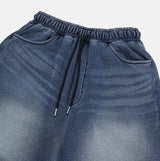 Maxis banding wide denim pants